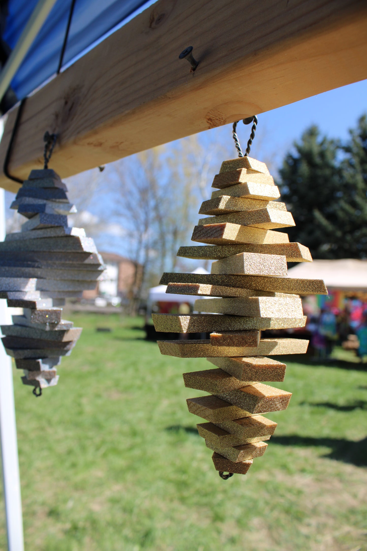 Wooden Spinner - Handmade, Porch Decor, Gift Ideas, Elegant Wind Spinner, Rustic Decor, Holiday Gifts