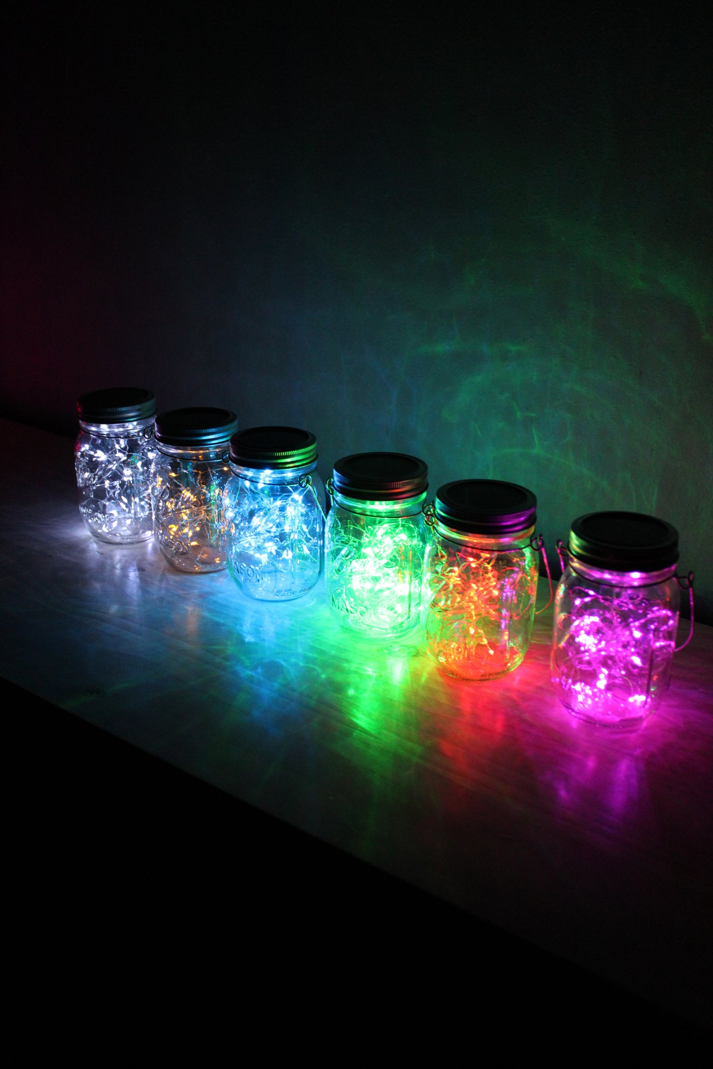 Solar Powered Fairy Lights Mason Jar, 30 LED lights, Porch lighting, Outside Decor