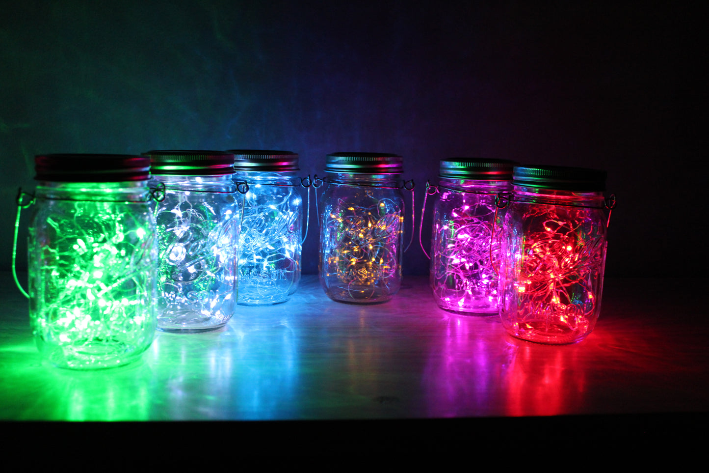 Solar Powered Fairy Lights Mason Jar, 30 LED lights, Porch lighting, Outside Decor