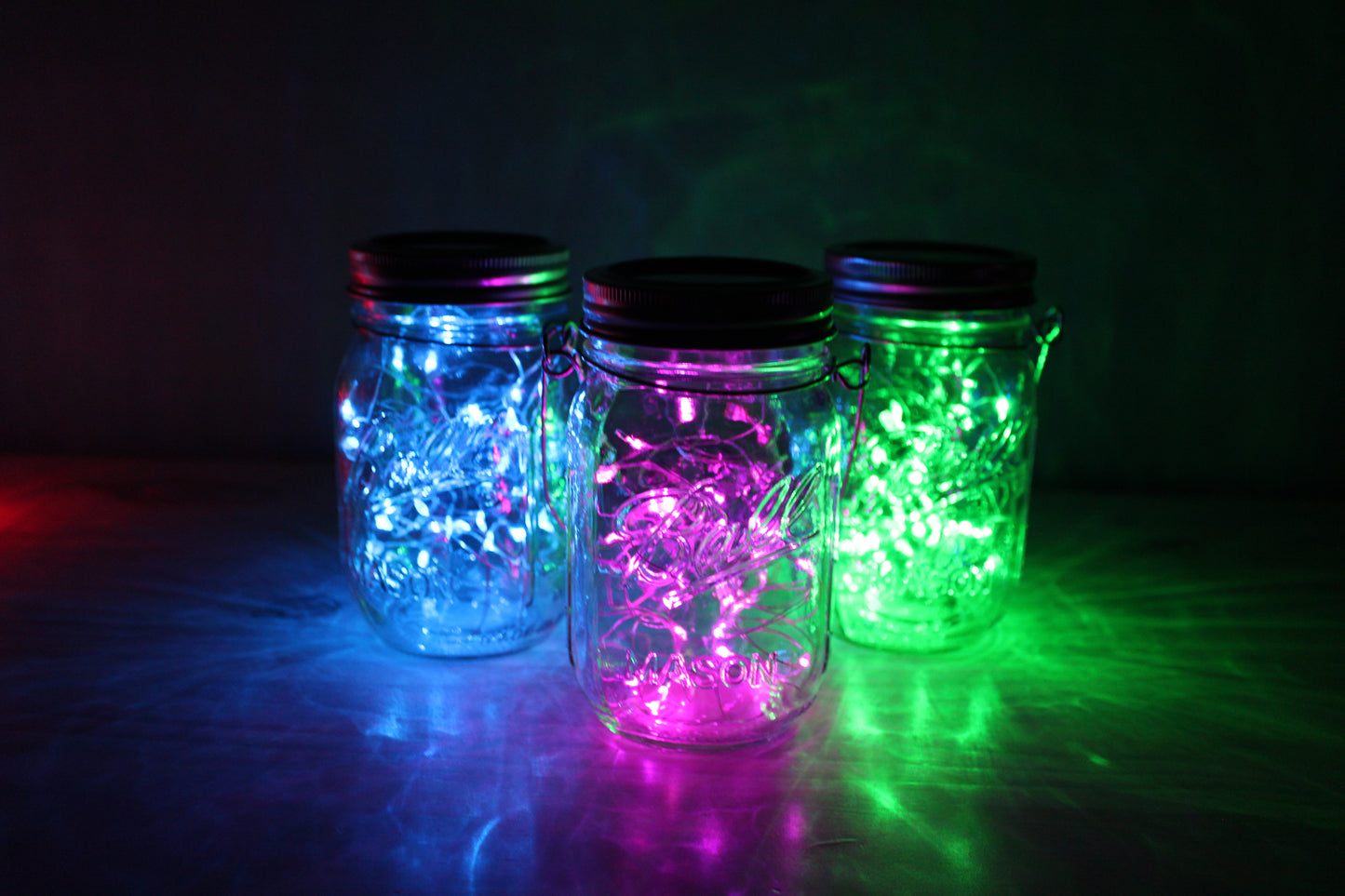 Solar Powered Fairy Lights Mason Jar, 30 LED lights, Porch lighting, Outside Decor